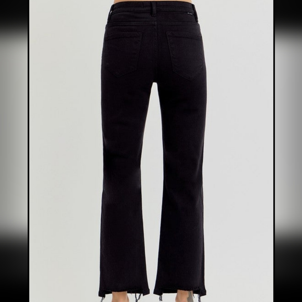 TUMMY CONTROL ELASTIC BAND HIGH RISE  STRAIGHT PANTS 0-3X Risen Jeans - Picture 5 of 8